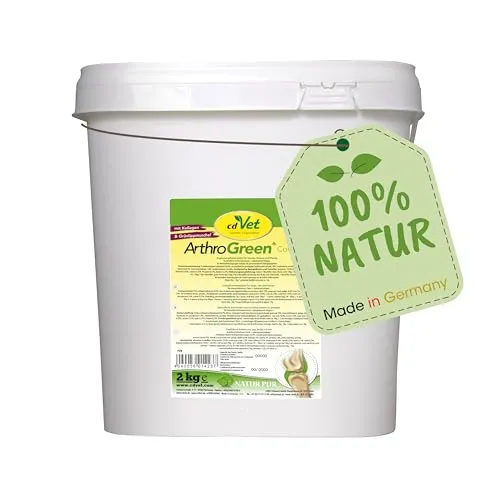 ArthroGreen Collagen 2kg - Ergänzungsfuttermittel für Hunde, Katzen und Pferde zur Unterstützung der Gelenke. Enthält über 65 % natürliches Kollagen und hochwertige Inhaltsstoffe für starke Sehnen und Bindegewebe – ohne künstliche Zusatzstoffe.