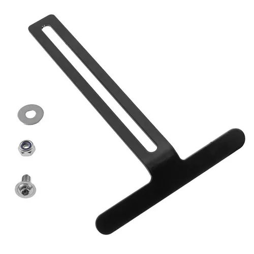 Halter T-Stück für Rückstrahler Reflektor 100 x 13 Motorrad schwarz Aluminium