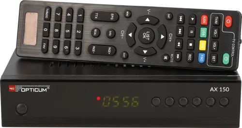 RED OPTICUM AX 150 - Digitaler HD Satelliten-Receiver mit PVR Aufnahmefunktion, ideal für Camping und ausgestattet mit vielseitigen Anschlussmöglichkeiten