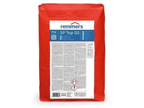 Remmers SP Top Q2 Mineralischer Feinputz 25 kg altweiß - Mineralischer Feinputz für Flächen- und Dünnschichtanwendungen, wasserabweisend und frostbeständig - ideal für langlebige und wetterfeste Oberflächen.