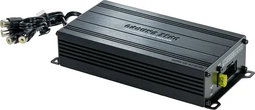 Ground Zero GZRA 65.4-Micro – Kompakter 4-Kanal Class D Verstärker mit Plug & Play ISO Kabel