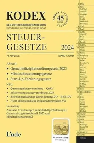 KODEX Steuergesetze 2024 (Kodex des Österreichischen Rechts)