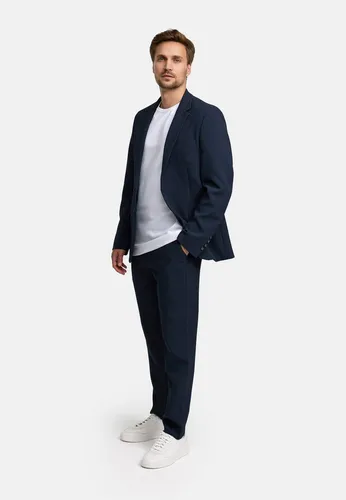 JEFF Herren JFMatthew Set Anzug 2-teilig | Elastischer Regular Fit Anzug für Männer Sky Captain, Größe 54 - Elegantes 2-teiliges Anzug-Set mit Sakko und Hose für einen stilvollen Auftritt. Der elastische Stoff sorgt für Bewegungsfreiheit, während die hochwertige Verarbeitung für besten Tragekomfort steht.