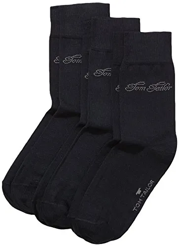 TOM TAILOR Damen Socken 3-er Pack, 9703 / TOM TAILOR women basic socks 3 pack, Gr. 35-38, Blau (dark navy - 545)