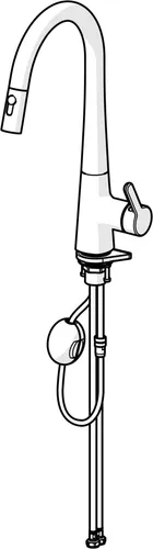 HANSA HANSADESIGNO Style Comfort Küchenarmatur in schwarz von Hansa