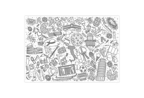 younikat Platzset 100 Tischunterlagen mit Motiv I DIN A3 eckig I Platzset aus Papier