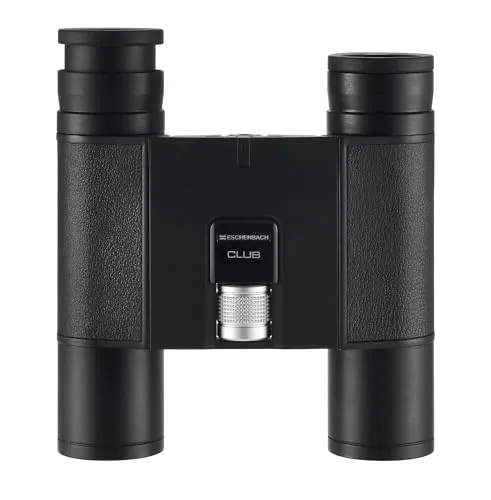 Eschenbach Fernglas Club 10x25 B – Kompaktes Dachkant-Fernglas - Ferngläser – Elegantes 10x25mm Dachkant-Fernglas, wasserdicht und mit hochwertiger BAK-4-Prismen-Technologie für klare, naturgetreue Bilder bei jedem Abenteuer.