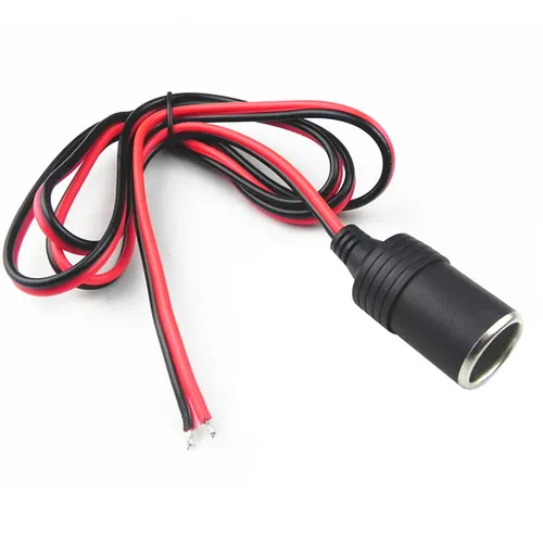 B50C Zigarettenanzünder Buchse Kabel Auto Steckdose 12V / 24V Einbau KFZ 30cm