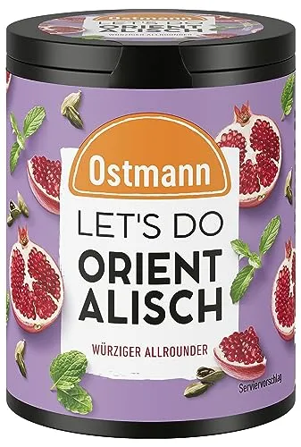 Ostmann Gewürze - Let's Do Orientalisch | Gewürzzubereitung für Couscous, Reis- oder Fleischgerichte | Würziger Allrounder mir Kreuzkümmel, Zimt und Koriander | 60 g in recyclebarer Metalldose