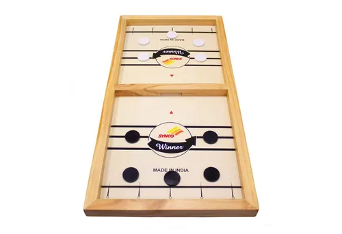 GICO Spielesammlung Hockey Sling Puck Spiel Tischhockey aus Holz - 2912