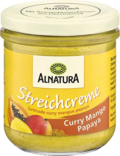 Alnatura Bio Streichcreme Curry Mango-Papaya, 180g