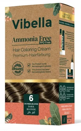 Vibella Haarfärbecreme Nr. 6 Dunkelblond – Premium-Haarfarbe