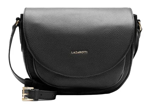Lazarotti Bologna Leder Umhängetasche Damen | Stilvolle Crossbody Bag mit 3 Fächern - Damen-Schultertaschen: Hochwertige Leder-Umhängetasche mit längenverstellbarem Schultergurt und praktischem Stauraum für den Alltag.