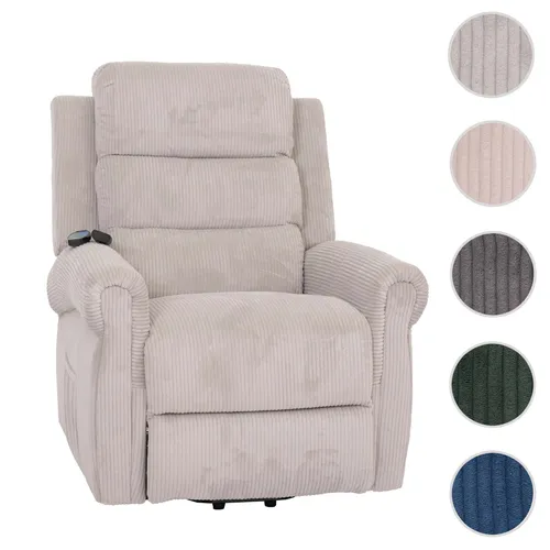 Mendler Fernsehsessel HWC-K63 – Relaxsessel mit Massage- und Heizfunktion