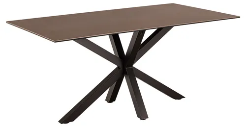 Actona Group Esstisch Heaven 160x90 cm - Moderner Esstisch mit einzigartigem Stern-Fuß, hitzebeständiger und kratzfester Keramik-Oberfläche, ideal für den täglichen Gebrauch.