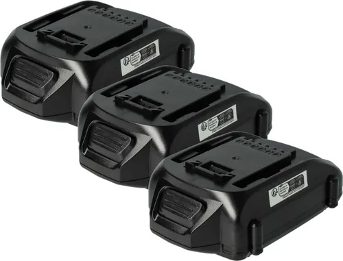 vhbw 3x Akku kompatibel mit Worx WG801E, WG951, WG894E, WG779, WG891, WG891E, WG921, WG778E.1, WG920, WG894E.9 Werkzeug (2000 mAh, Li-Ion, 18 V)