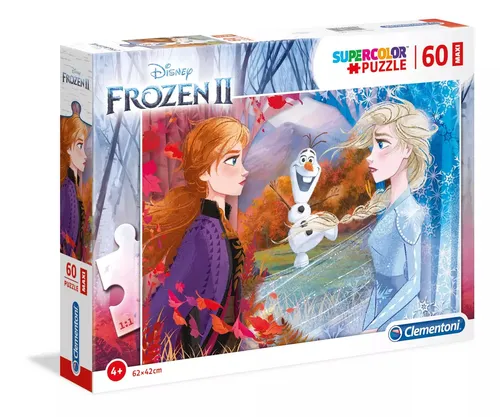 Clementoni 26452 Maxi Frozen 2 Puzzle - 60 Teile ab 4 Jahren, extra große Puzzleteile für unvergesslichen Spaß und Förderung von Geschicklichkeit