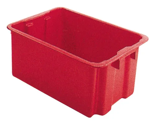 LA KA PE Drehstapelbehälter 60 Liter - grün - Drehstapelbehälter mit 60 Litern Volumen, ideal für platzsparende Lagerung und Transport von Waren.