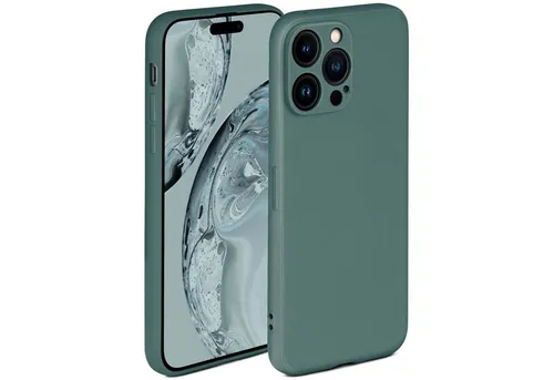 Produktbild ONEFLOW Handyhülle für iPhone 14 Pro Hülle Silikon Soft Case Petrol Grün 6,1 Zoll, Silikonhülle Cover Dünn Handytasche TPU Schutzhülle mit Kameraschutz