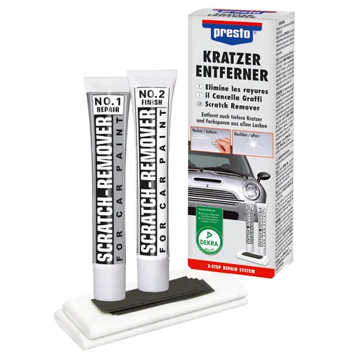 Presto Kratzer Entferner 2 Step Repair System - Polituren & Wachse, effektives Set zur professionellen Kratzerentfernung und Lackpflege für Ihr Fahrzeug.