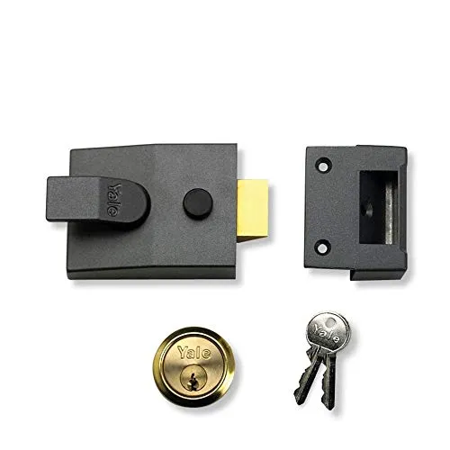 Yale Locks 84 Standard Nachtriegelschloss DMG/PB Zylinder 40 mm Dornmaß