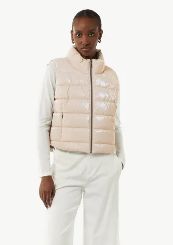 comma Outdoorjacke Outdoor-Weste Glänzende Weste mit Steppung