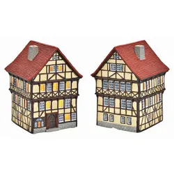 Dekohaus aus Keramik, Mehrfarbig, 12x18x12 cm - Stilvolles Dekohaus aus hochwertiger Keramik, ideal zur Verschönerung Ihres Wohnraums. Mit seinen lebhaften Farben und kompakten Maßen von 12x18x12 cm setzt es kreative Akzente in jeder Ecke Ihres Zuhauses.