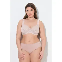 Ulla Popken Bügel-BH Blütenspitze beige|orange 115F - Modischer Bügel-BH mit eleganter Blütenspitze, gepolsterten Trägern und optimalem Sitz für den ganzen Tag. Hergestellt aus hochwertiger Polyamid-Mischung mit OEKO-TEX® Standard 100 Zertifizierung.