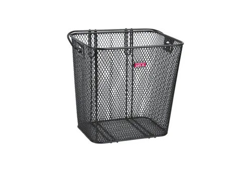 Unix Fahrradkorb Algiso HR Korb Shopper engmaschig Einhängen am Gepäckträger schwarz