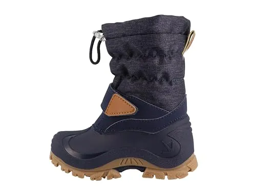 Lurchi Finn Jungen Winterstiefel in Blau, Größe 31 - Wanderschuhe, warm gefüttert und wetterfest mit praktischem Zugband für optimalen Schutz bei winterlichen Abenteuern.