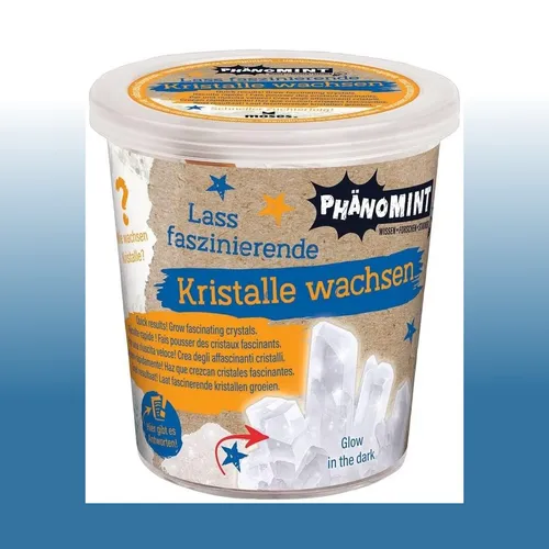 Kristalle züchten - Experimentier-Set für nachtleuchtende Kristalle