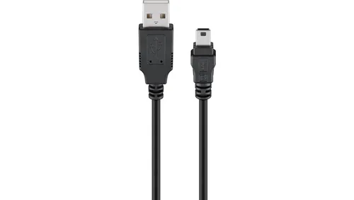 Kabel USB 2.0 Hi-Speed, Czarny - Długość kabla 1 m