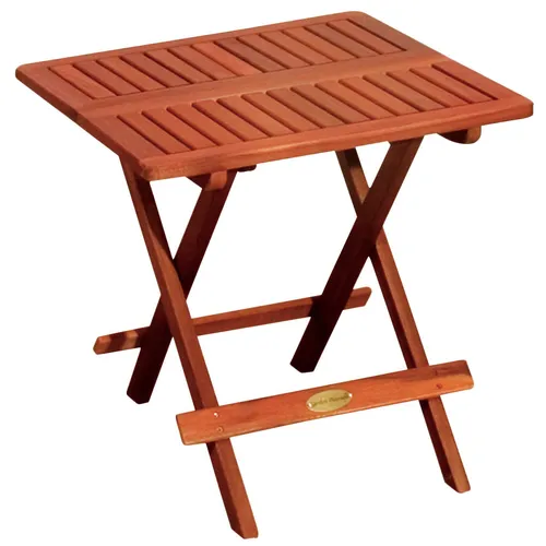 Klapptisch Beistelltisch Eukalyptus 50x50cm - Klassischer Gartentisch aus geöltem Eukalyptus, klappbar und ideal für Terrasse, Garten oder Balkon. Perfekt für gemütliche Stunden im Freien!