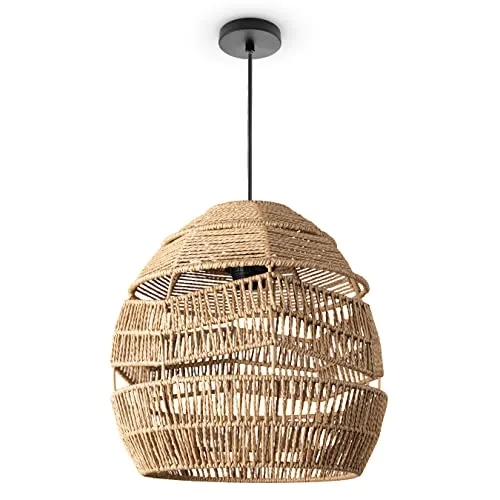 Paco Home Pendelleuchte Boho Rattan in beige von Paco Home