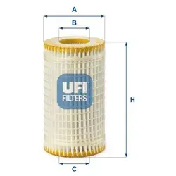 UFI Ölfilter 2505900 Filtereinsatz 115mm für Chrysler Mercedes Fiat RENAULT TRUCKS