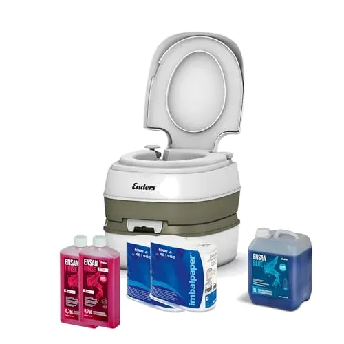 Enders Deluxe Campingtoilette Starter-Set Blue 5,0 von Enders