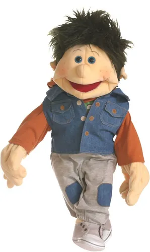 LIVING PUPPETS W845 HINNERK Handspielpuppe 65 cm - Therapeutische Handpuppe aus hochwertigem Stoff, ideal für kreative Therapien und kindgerechtes Spielen.
