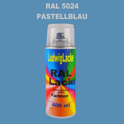 Ral Spraydose Seidenmatt 5024 Pastellblau 400ml für Metall Holz Glas