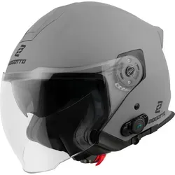 Bogotto H586 BT Solid Bluetooth Jethelm, grau, Größe XS für Männer