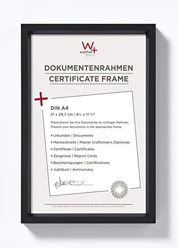 walther design Bilderrahmen Schwarz von walther design