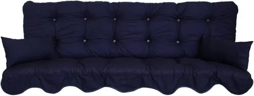 Adlatus-Kühnemuth Polsterauflage für Hollywoodschaukel 180x50 - Modell 890 in Blau - Hochwertige Auflage für Hollywoodschaukeln, ca. 180x50 cm, mit bequemer Flockenfüllung für optimalen Sitzkomfort und stilvolles Design in uni blau.