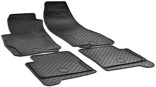 WALSER Auto-Fußmatten DirtGuard für FIAT Modelle - Hochwertige Automatten (4 St) mit perfekter Passform für FIAT GRANDE PUNTO, LINEA und PUNTO EVO. Hitze- und kältebeständig, rutschfest und leicht zu reinigen – der ideale Schutz für Ihr Fahrzeug!