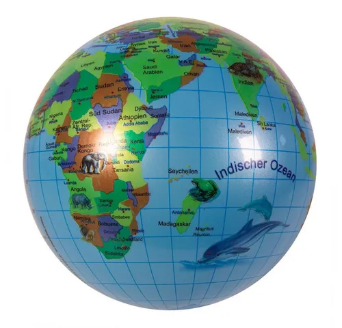 John GmbH Wasserspiel Spielball - Globus - 9 Zoll