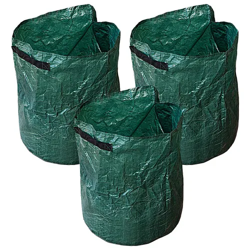 3er-Set Pflanz-Sack für Kartoffeln & Co., Tragegriffe & Abwasserlöcher