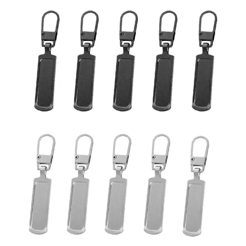 Reißverschluss Zipper 10 Stück Ersatzteile, Metall Pull, für Geldbörse, Kleider, Jeans, Koffer, Gepäck
