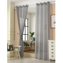 WOLTU 2er Set Gardinen transparent mit Ösen - Schiebevorhänge in Leinenoptik, lichtdurchlässig und atmungsaktiv, ideal für Wohnzimmer, Schlafzimmer und mehr. Pflegeleicht und vielseitig kombinierbar.