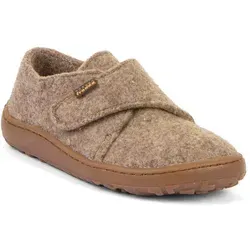 froddo® BAREFOOT WOOLY Hausschuh Klettschuh - Bequemer Hausschuh für Kinder mit wärmendem Wollfutter, ideal für den Kindergarten. Rutschhemmende Sohle und antibakterielle Innensohle sorgen für Sicherheit und Komfort.