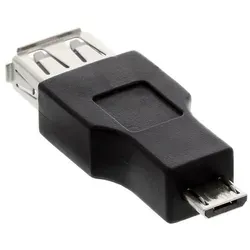 Inline InLine® Micro-USB OTG Adapter, Micro-B Stecker an USB A Buchse USB-Adapter