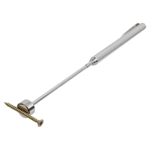 Ausziehbarer Magnetheber tragfähig bis ca. 900g in Silber Teleskop Magnet 62 cm
