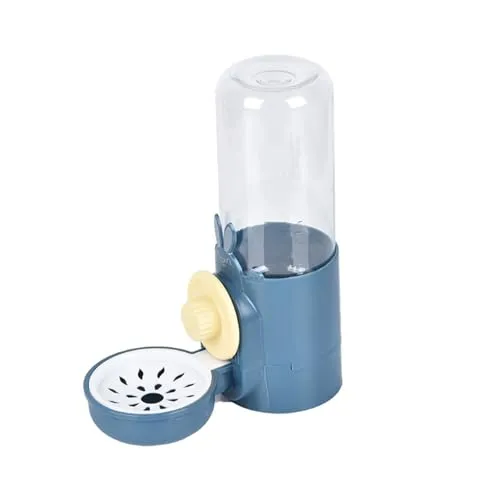 Trinkflasche Kaninchen Automatischer Kaninchentränke 500ml Wasserspender (Boden/Hänge Doppelzweck) Kleintier Trinkflasche Abnehmbar, für Hamster Häschen Chinchilla Igel Eichhörnchen Frettche